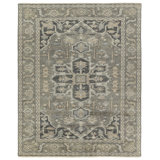 Jaipur Living Meradi SLN21 Handknotted Medallion Gray Area Rug (10'x14')