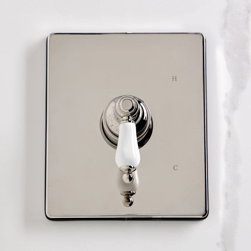 Kingston Brass Single-Handle Pressure Balanced Tub And Shower Faucet, Polished Nickel