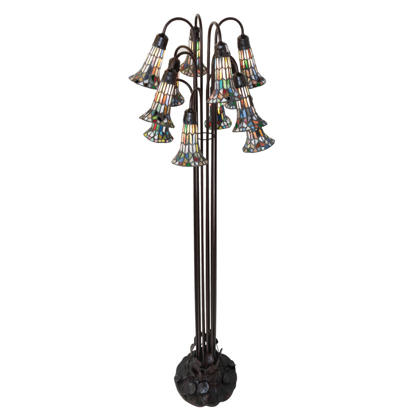 Bueche Tree Floor Lamp, Beige/Red/Green/Blue