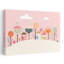 «Whimsical Teacup Village Colorful Playful Whimsical Landscape Nature», reproduction d'art murale-788307132