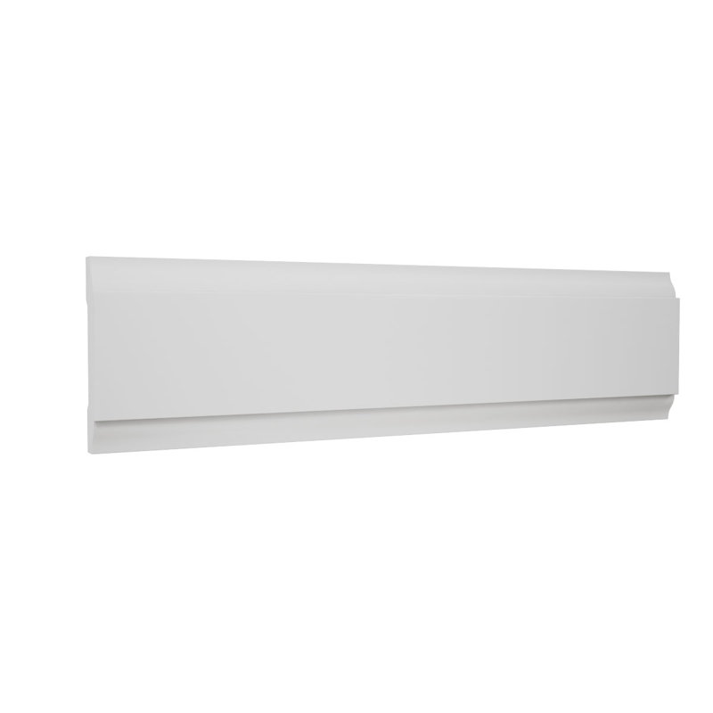 WG987 - H 2 po x P 3/8 po x L 84 po, panneau de PVC moulé TrueCraft / moulure, blanc