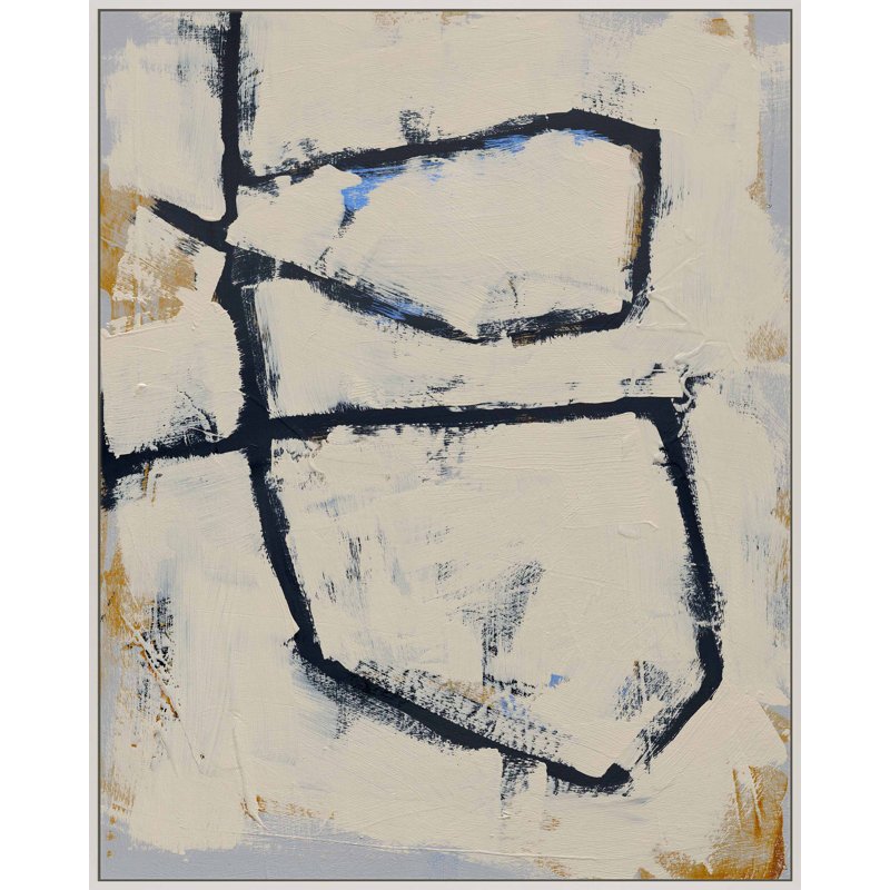 Twisted 5 Print by Jacques Pilon, White Framed Canvas, 16" W x 20" H