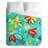 Tangerine Tango Traditional Floral Duvet Cover