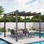 Pergola en métal avec auvent l 9,8 pi x P 9,8 pi-49858538