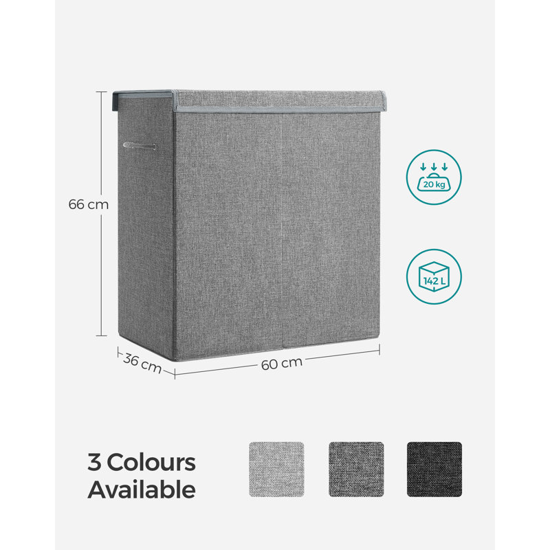 Wood Laundry Hamper with Handles