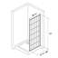 Porte de douche à panneau simple en verre trempé l 38 po x H 72 po