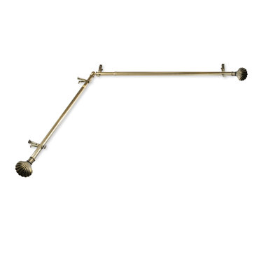 Tringle à rideaux simple réglable 0,75 "Sayers
