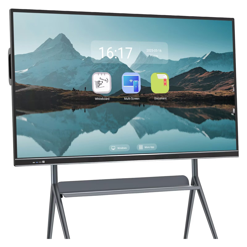 JYXCN 86 po 4K Smart Board Windows et tableau blanc électronique électronique tactile 20 points pour salle de classe, bureau et salon (avec fixation murale incluse)
