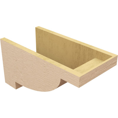 10"W x 20"D x 10"H Alpine Rough Cedar Woodgrain TimberThane Corbel, Primed Tan
