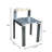 Oribe Silver Metal Chair – Modern Stainless Steel Side, Dining, Vanity Chair