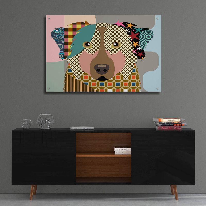 «Berger australien» par Lanre Adefioyue, H 24 po x l 36 po x P 0,2 po