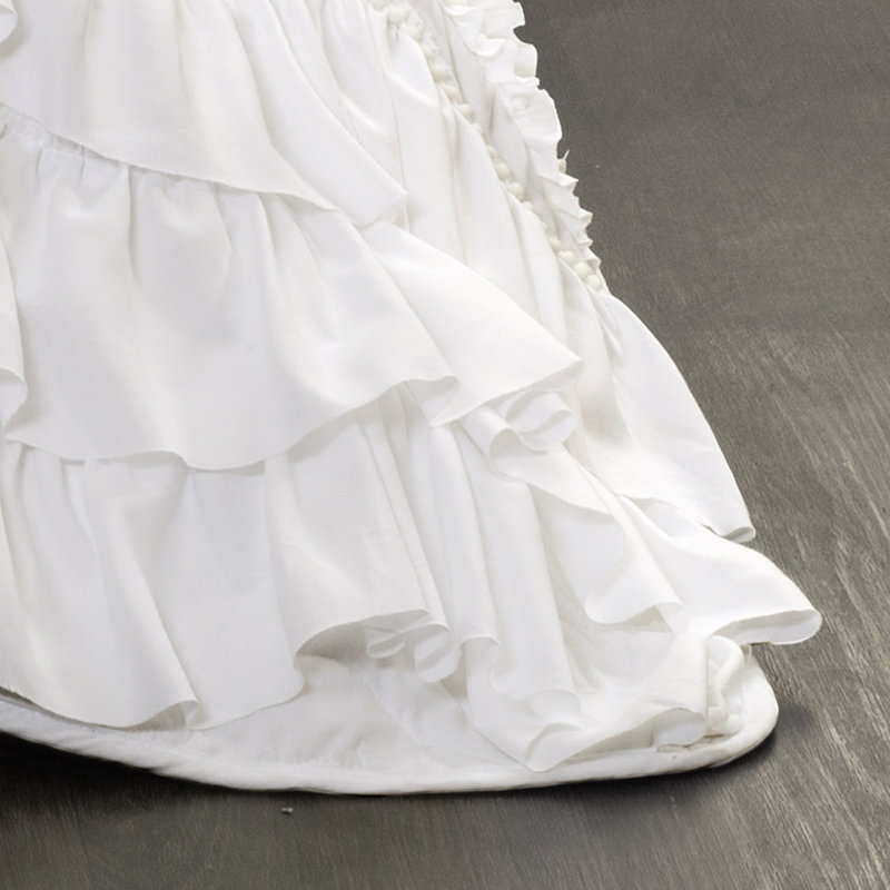 Ensemble de courtepointe réversible en microfibre Kemmy, Courtepointe pour lit simple + 1 taie décorative, Blanc