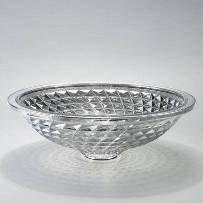 Homein 17.59'' Crystal Circular Bathroom Sink