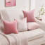 Ensemble de 4 coussins décoratifs en velours, couleurs contrastantes-114187994-117223420