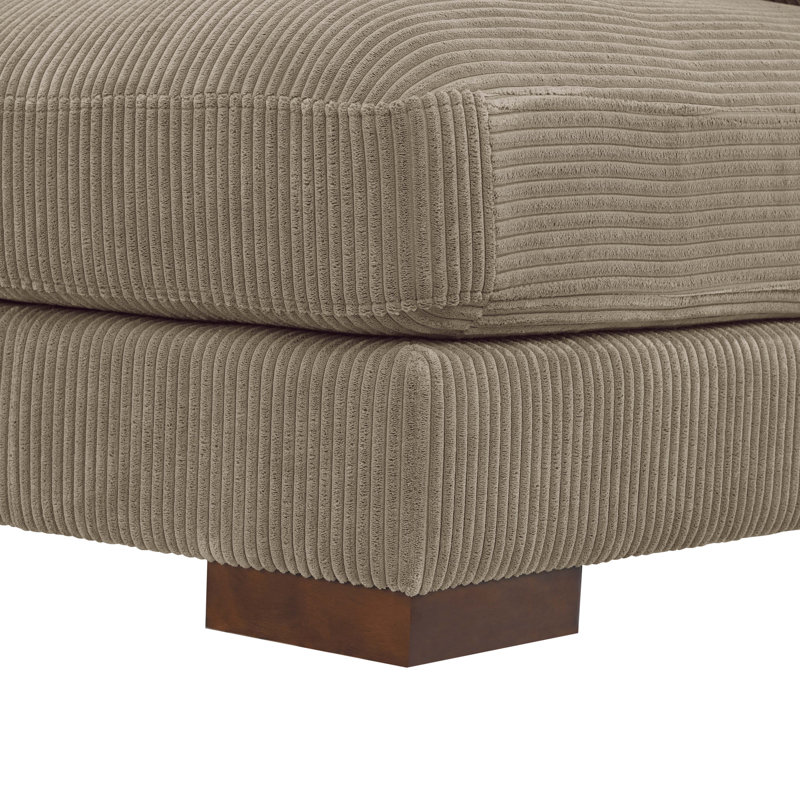 Carilynn 69'' Corduroy Sofa, Camel