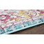 Tapis oriental rose / bleu / ivoire Osias-796087546