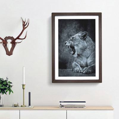 Fierce Lioness - Picture Frame Painting Print