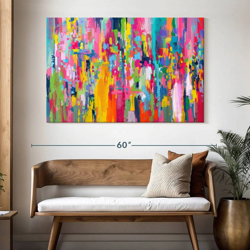Avery Abstract Vibrant Mix IV, H 34 po x l 51 po