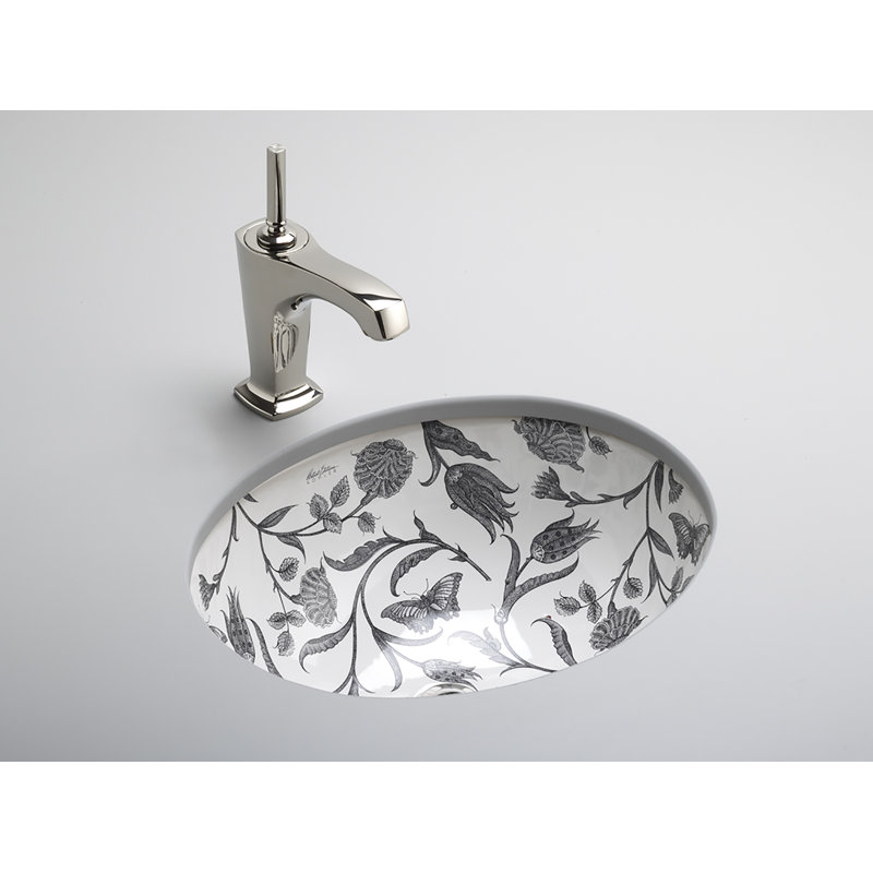 Botanical Study Undermount Bathroom Sink