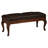 Old World Genuine Leather Upholstered Storage Bench
