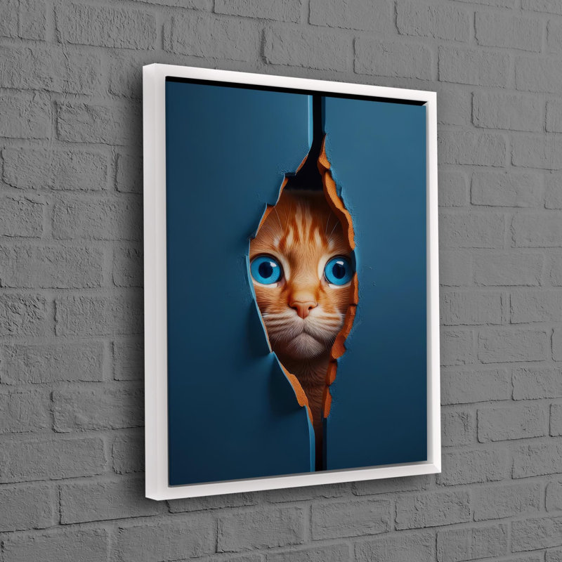 Print on Canvas, Framed Print without Mat, White, 90 cm H x 60 cm W