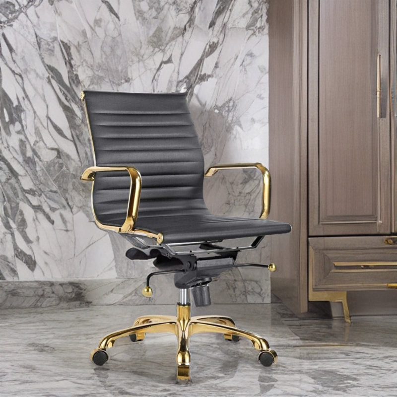 Chaise de bureau Taydan, Noir