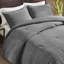 Édredon pour lit simple / simple TG 2 pièces en gris, 100% coton sergé délavé, douceur, tout, design polyvalent pour tout décor, standard 100, coton surdimensionné, sensation douillette, élégance intemporelle,-118928638
