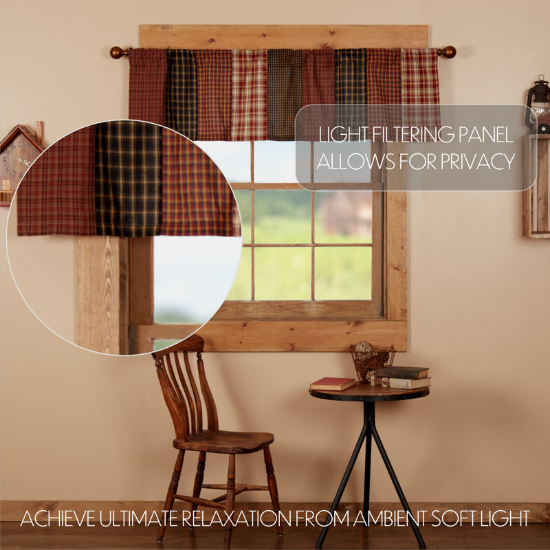 Tevfik Cotton Tailored Window Valance in, 60" W x 16" L