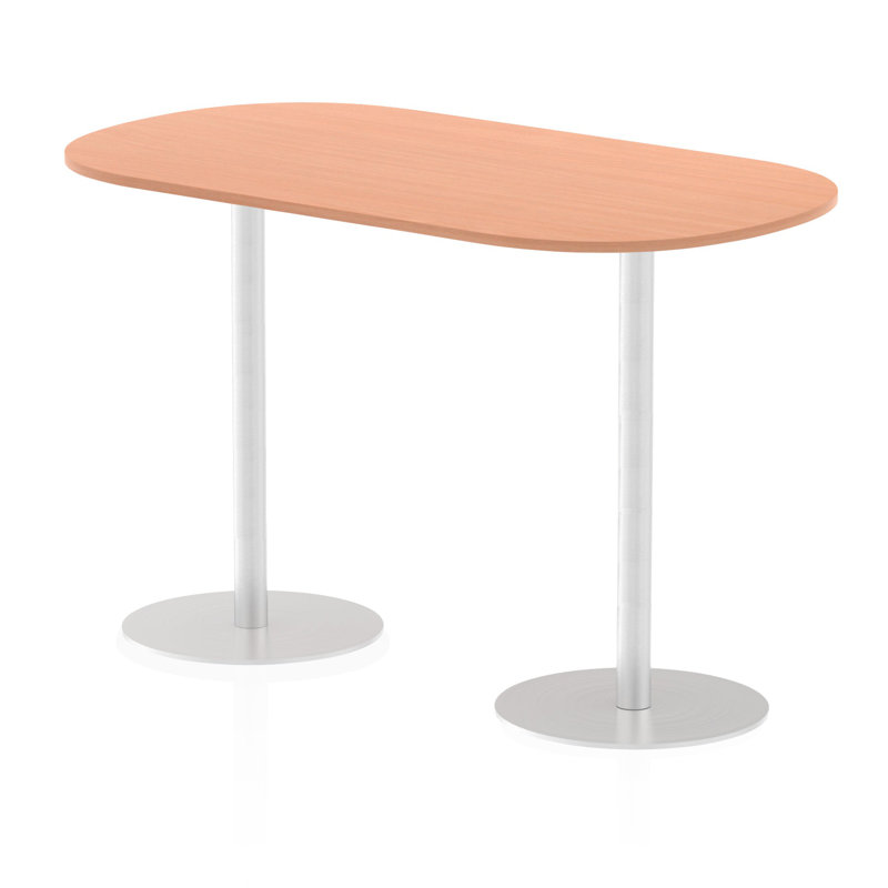 Libbe Oval Conference Table, Beech, 114.5cm H x 180cm W x 100cm D