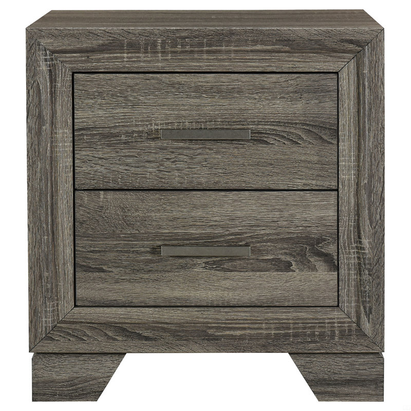 2-Drawer Nightstand Bedside Table