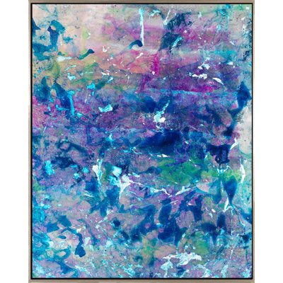 Murkey Sea - peinture sur toile avec cadre flottant