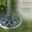 Plastic Single Tier Birdbath