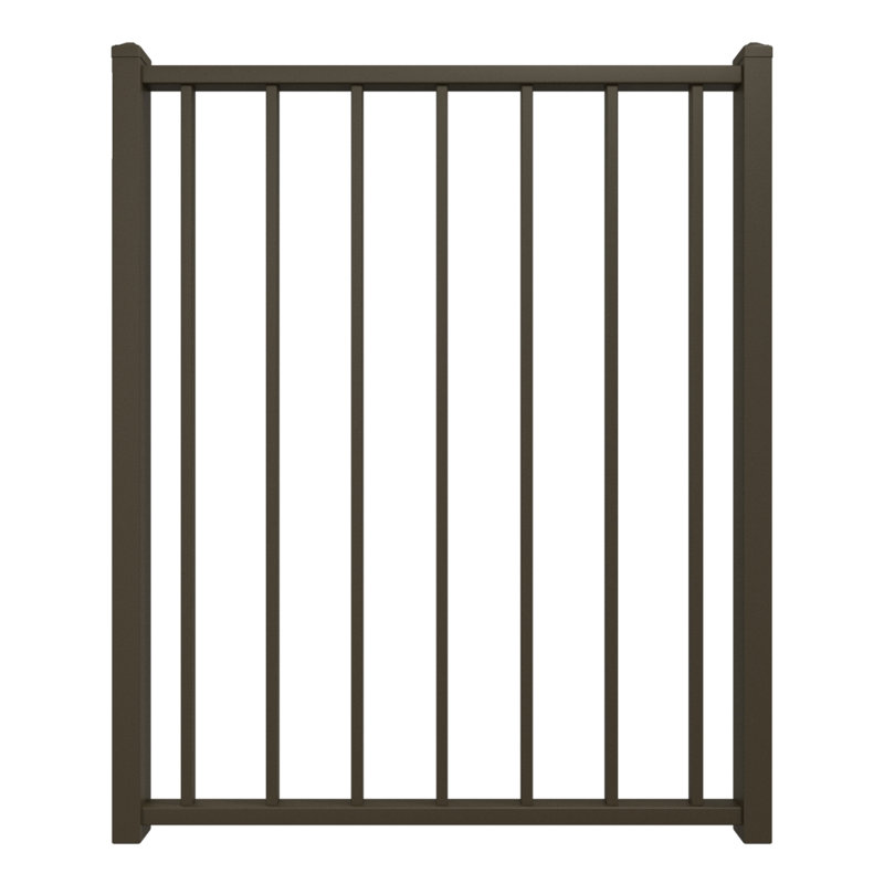 Barrière en acier Fe26, H 40 po x l 35 po, Bronze