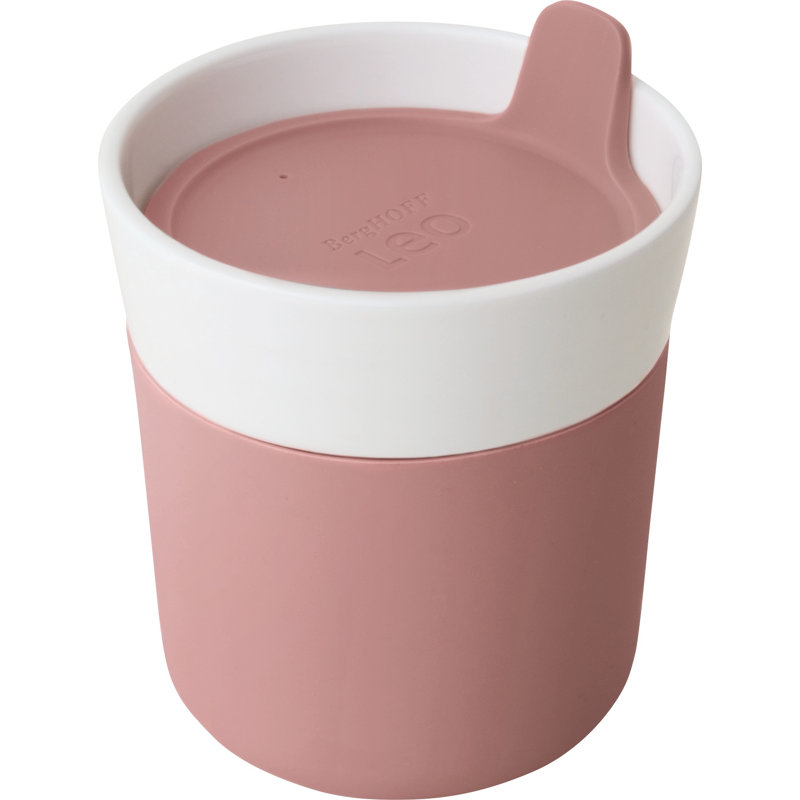 Tasse de voyage en porcelaine de 8,45 oz BergHOFF Leo, rouge