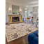 Menagerie Floral Area Rug in Silver/Cream/Teal-1743028372