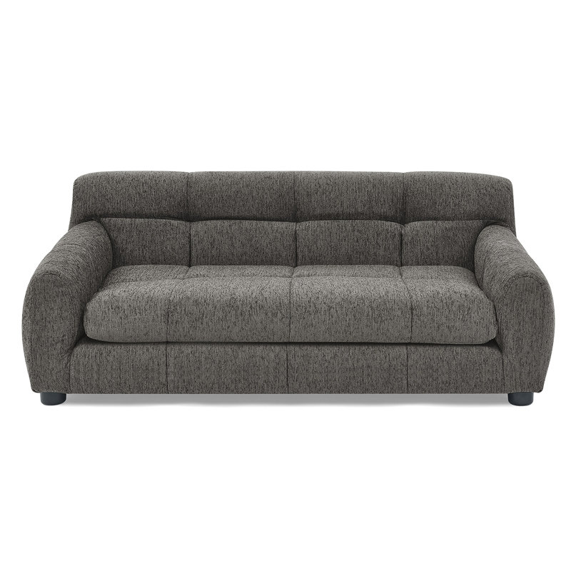 Canapé pour chien doux et confortable avec dossier et accoudoirs, convient aux canapés rectangulaires modernes pour petits et moyens chiens, gris foncé