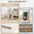 Rotating Bookshelf - Solid Wood Rotating Bookshelf Tower With 2 Drawers, 2 Tier Small Bookshelf, 360 Display Spinning Bookshelf, Round Corner Book Shelf For Small Space, Bedroom, Living Room-950797514-950797525