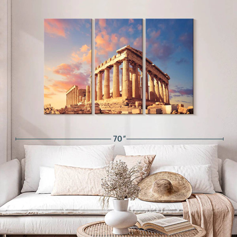Aime Ancient Athens Acropolis, 32" H x 50" W