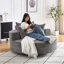 Canapé-lit simple en mousse 55 po Chenille-105528333