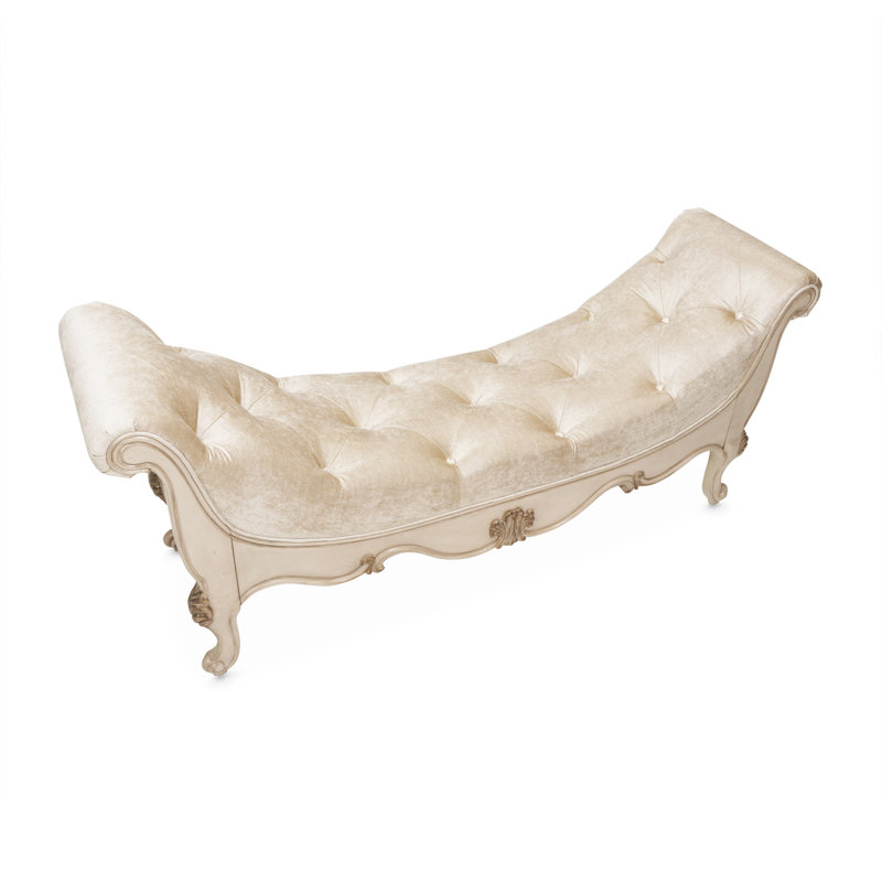 Platine De Royale Upholstered Bench, Champagne
