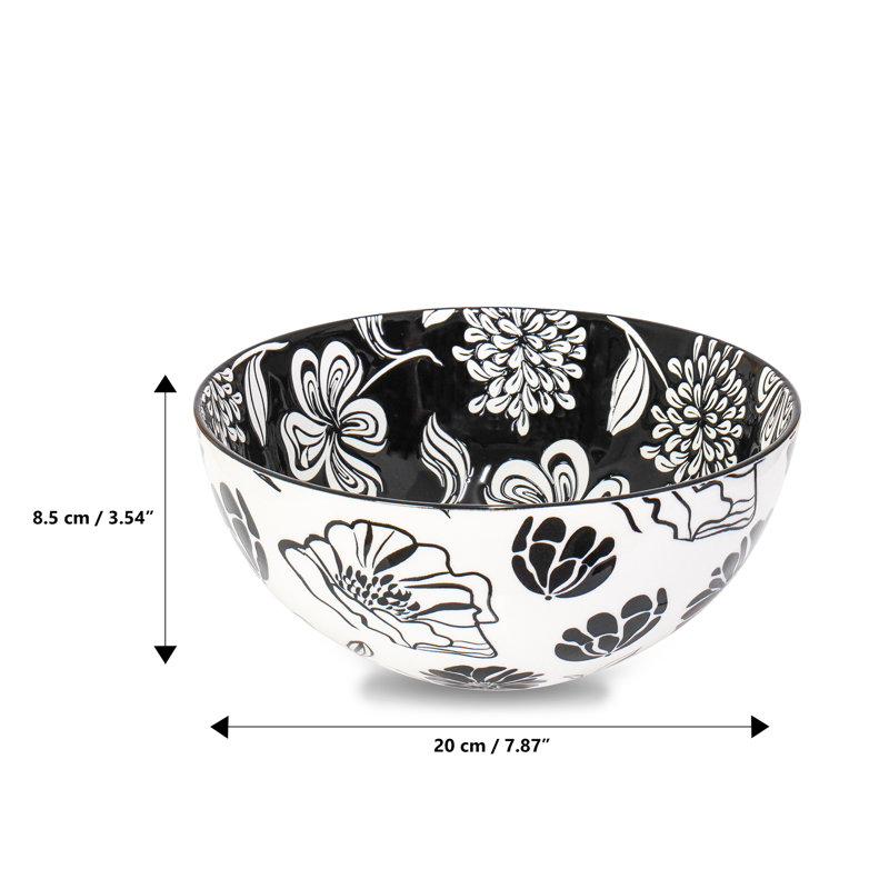 Bol à salade Jardin 8 ", Noir