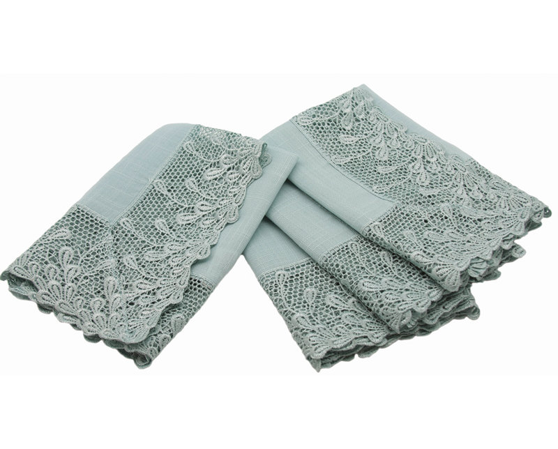 Serviette 20 po Oakham, Bleu étang lumineux