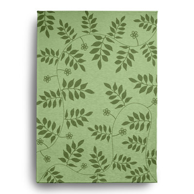 OCRFN597GR43-Green_Fern Fronds Indoor/Outdoor Rug
