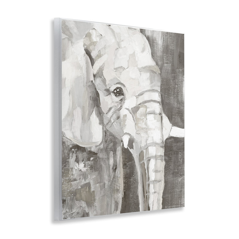«Rustic Abstract Elephant», art mural par Nan