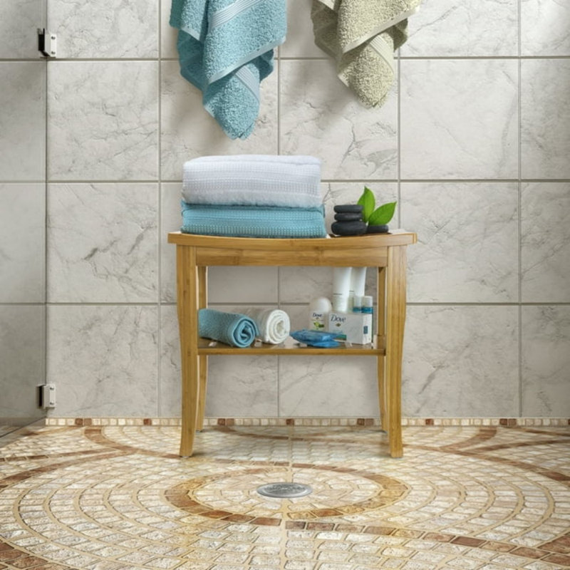 Natelie 19'' W Bamboo Shower Bench