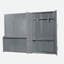 Grand lit mural avec placard, gris-455738401