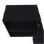 Armoire murale H 23,6 po, avec 1 porte et 2 tablettes, noir-1204659756