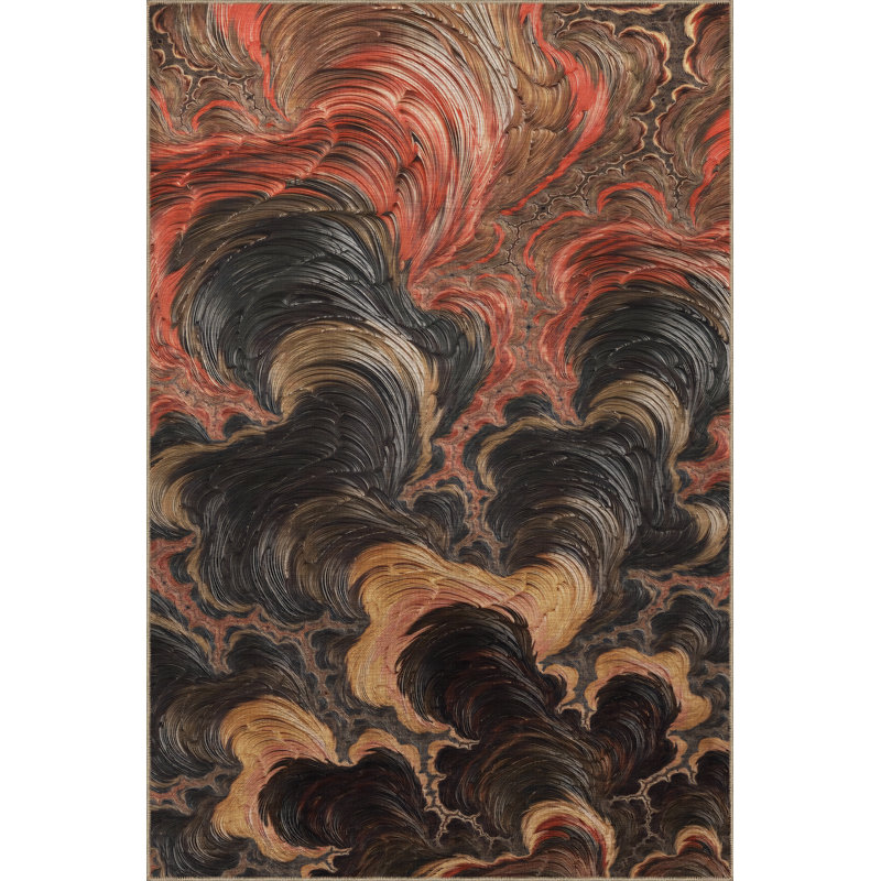 Tapis décoratif moderne Mira, Rectangle 3 pi 9,81 po x 4 pi 11,06 po