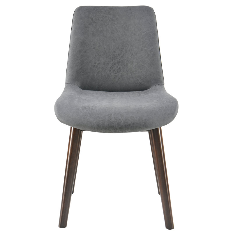 Modern Upholstered Dining Chairs Set Of 2 - Wooden Legs, Comfortable Padded Seat - Perfect For Kitchen, Dining Room, Or Office