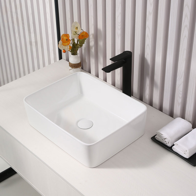 Dowell Ceramic Rectangle Vessel Sink